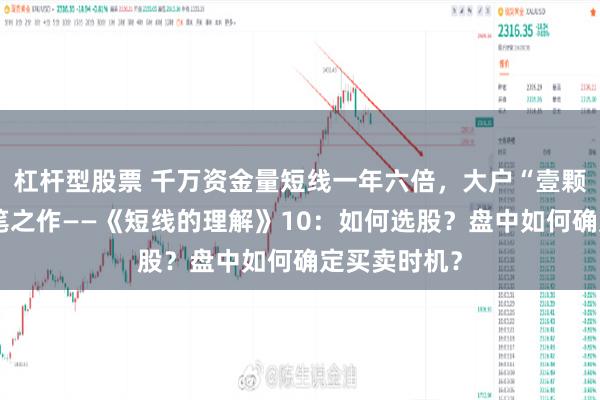 杠杆型股票 千万资金量短线一年六倍,大户“壹颗红辛”的封笔之作——《短线的理解》10:如何选股?盘中如何确定买卖时机?