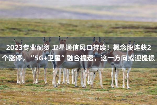 2023专业配资 卫星通信风口持续!概念股连获2个涨停,“5G+卫星”融合提速,这一方向或迎提振