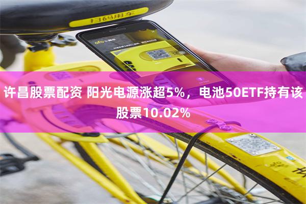 许昌股票配资 阳光电源涨超5%，电池50ETF持有该股票10.02%