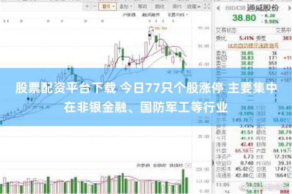 股票配资平台下载 今日77只个股涨停 主要集中在非银金融、国防军工等行业