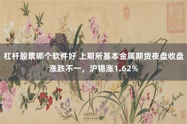 杠杆股票哪个软件好 上期所基本金属期货夜盘收盘涨跌不一，沪锡涨1.62%